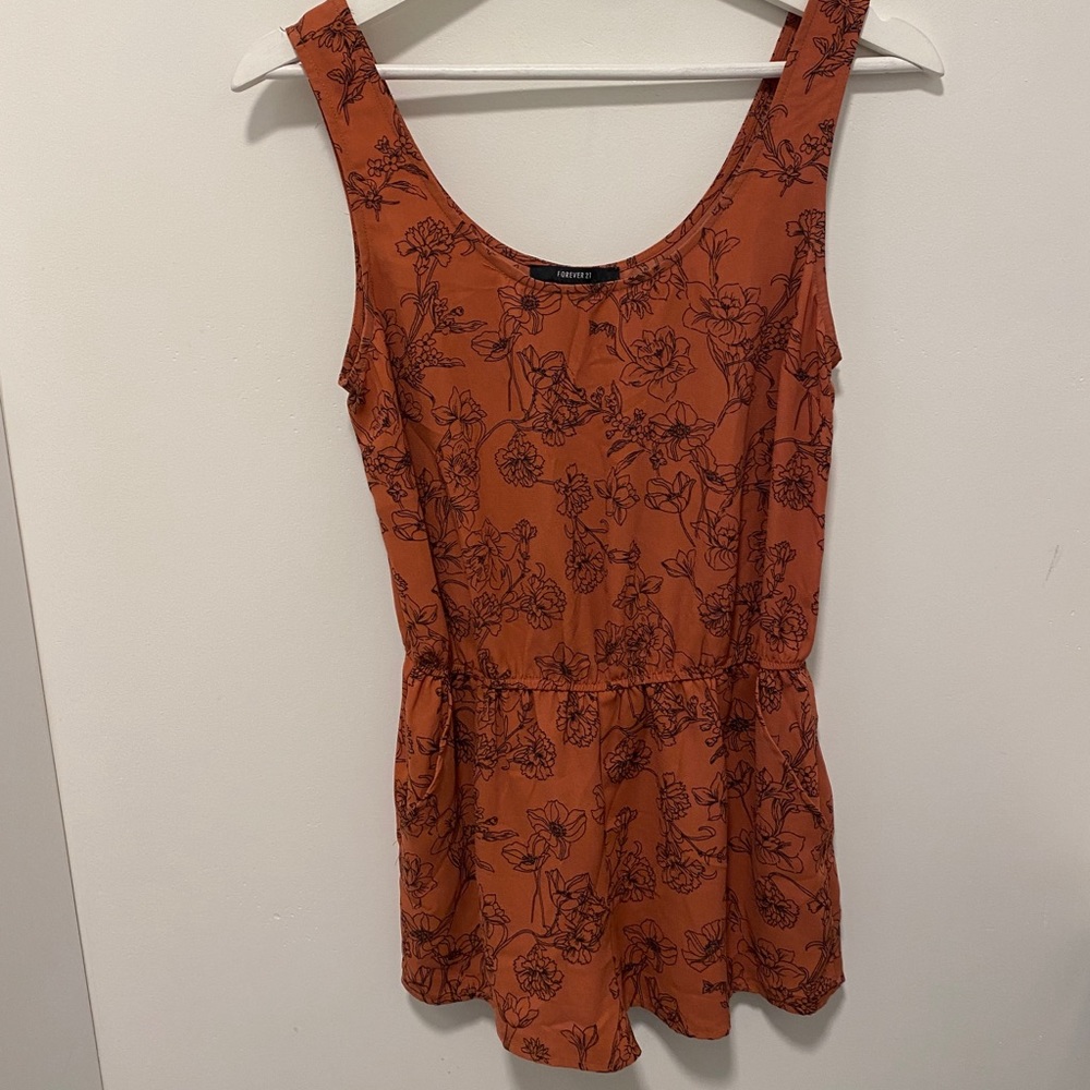 F21 Floral Romper - Small